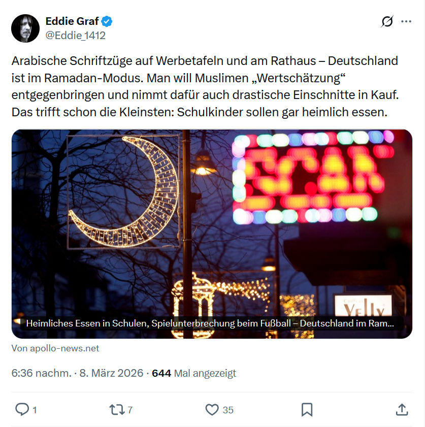 Eddie Graf: Arabische Schriftzüge auf Werbetafeln und am Rathaus...