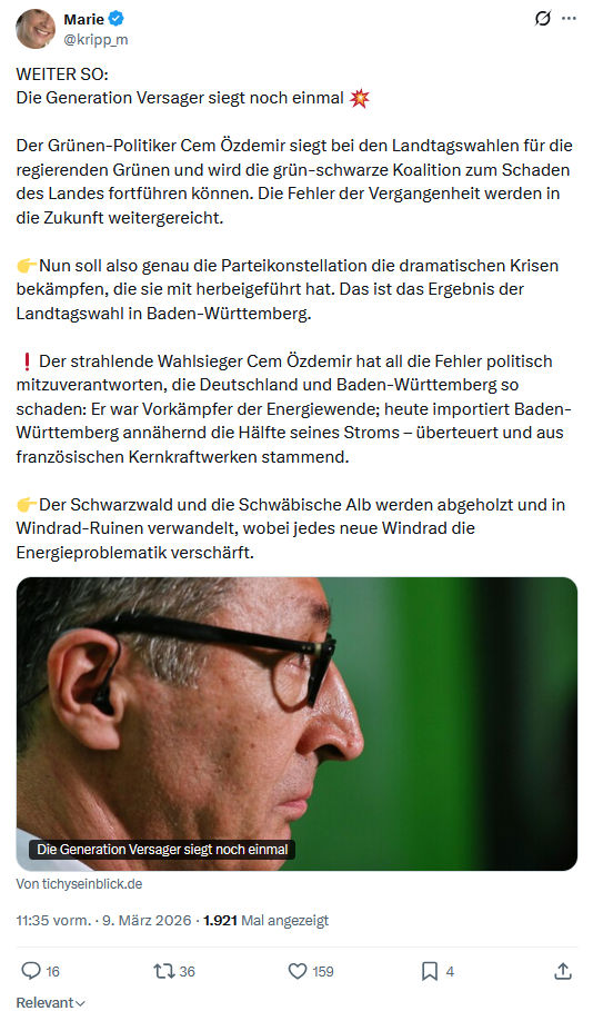 Marie kripp: WEITER SO...