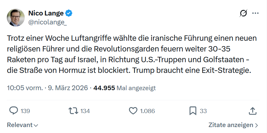 Nico Lange: Trotz einer Woche Luftangriffe...