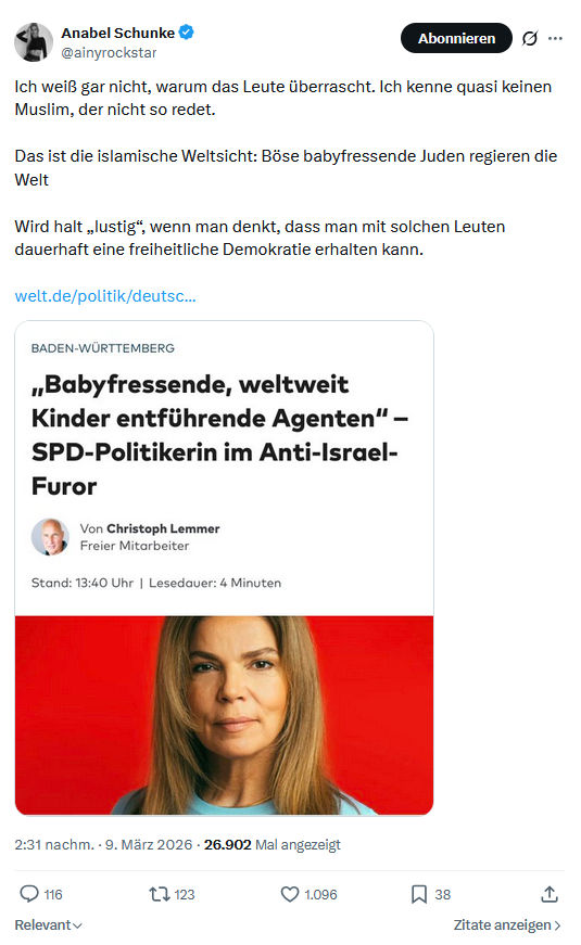 Anabel Schunke: Ich weiß gar nicht...