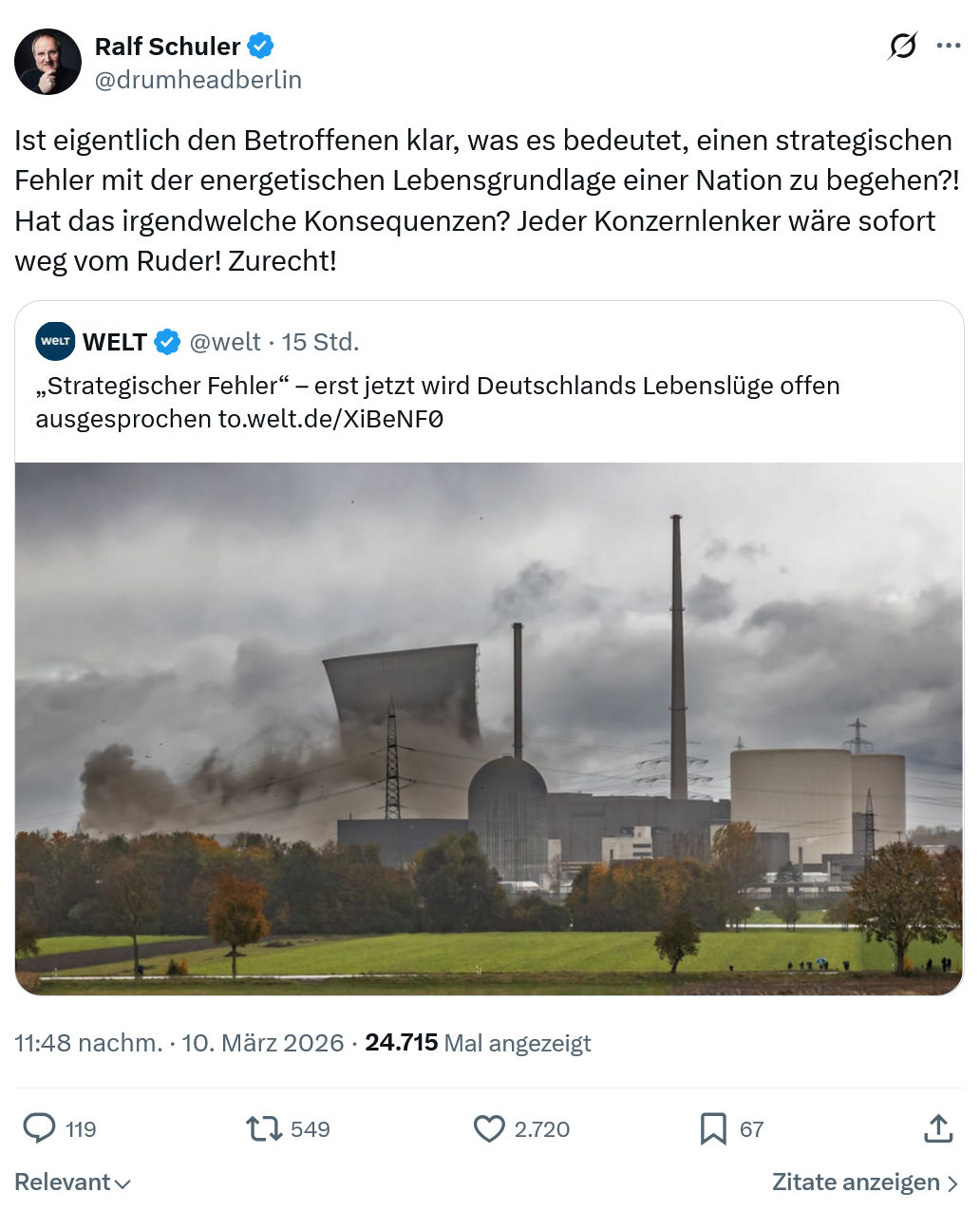Ralf Schuler: Ist eigentlich den Betroffenen klar…