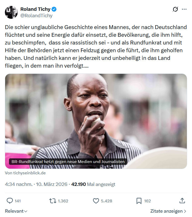 Roland Tichy: Die schier unglaubliche Geschichte eines Mannes…