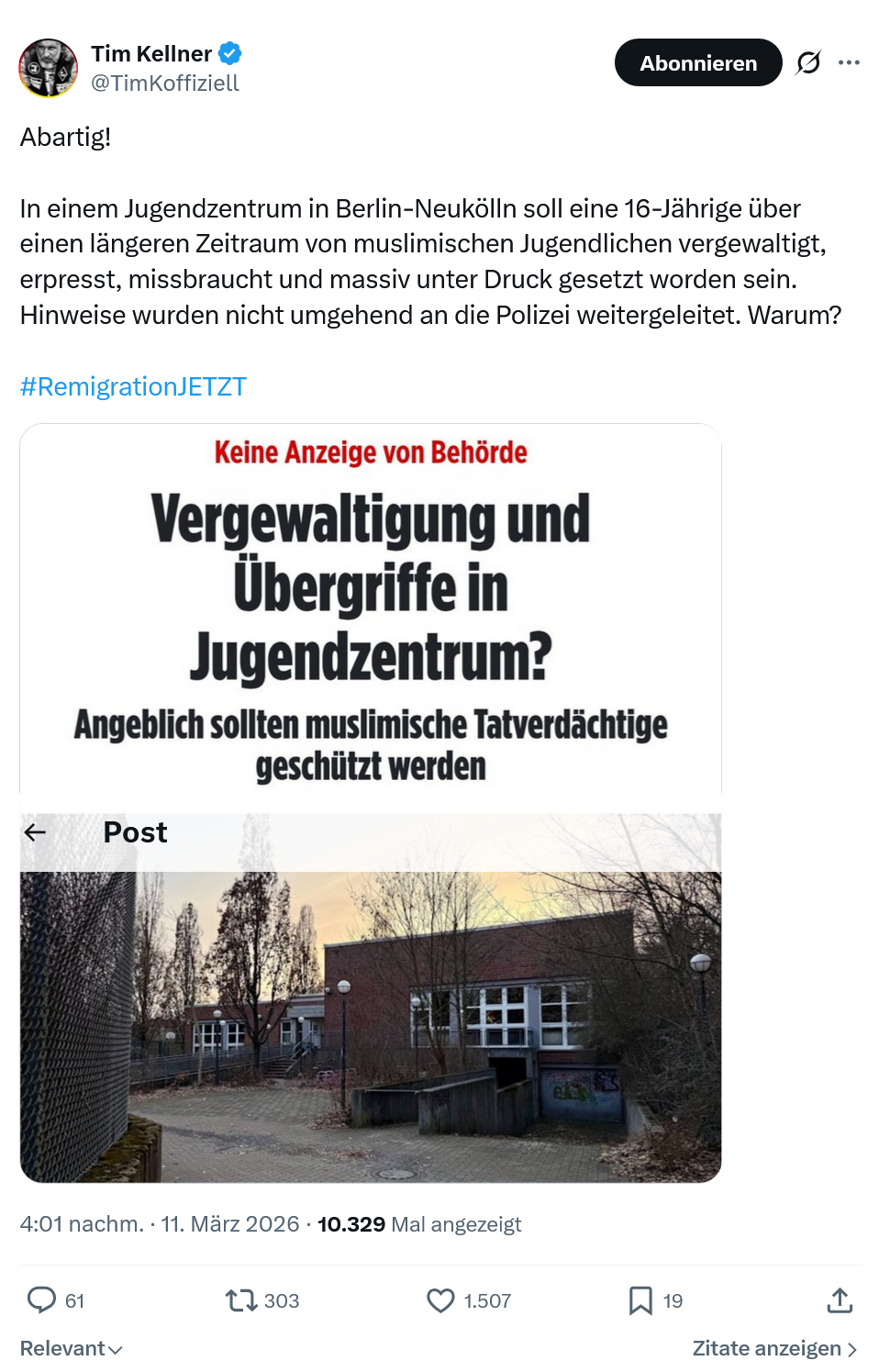 Tim Kellner: Abartig! …