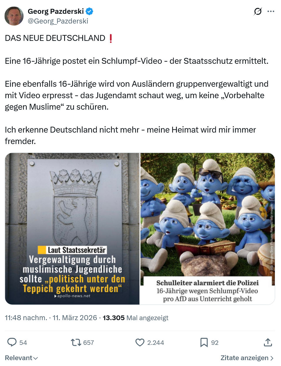 Georg Pazderski: DAS NEUE DEUTSCHLAND…