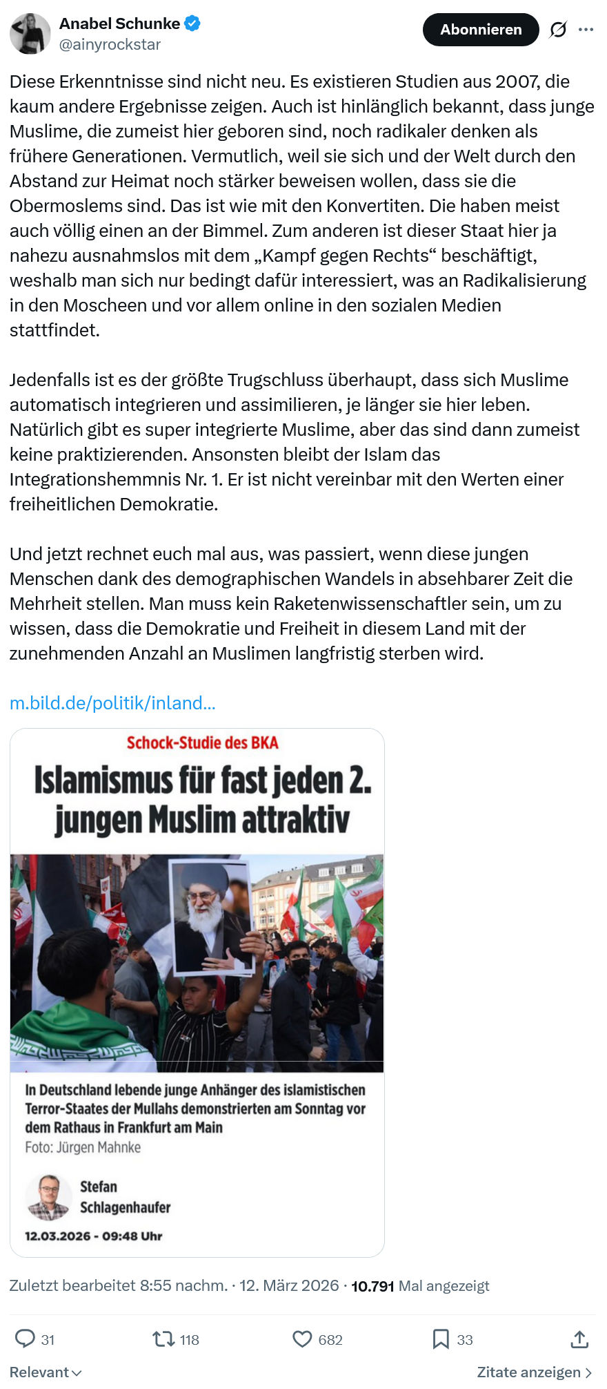 Anabel Schunke: Diese Erkenntnisse sind nicht neu…
