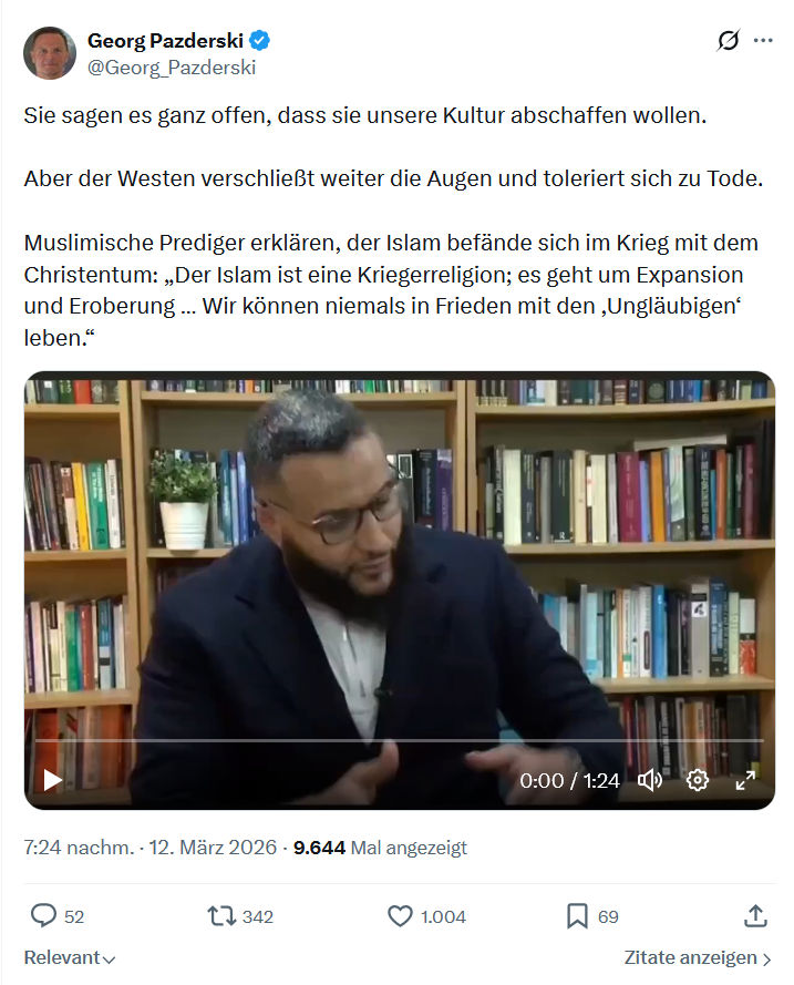 Georg Pazderski: Sie sagen es ganz offen…