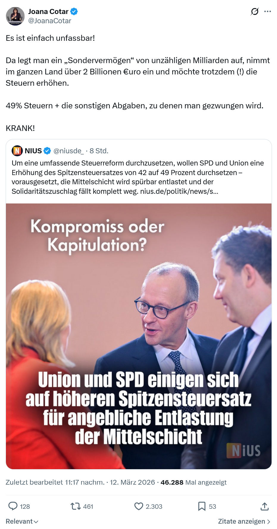 Joana Cotar: Es ist einfach unfassbar…