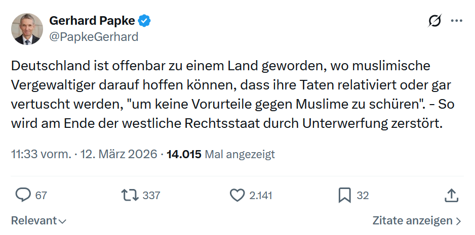 Gerhard Papke: Deutschland ist offenbar zu einem Land geworden…