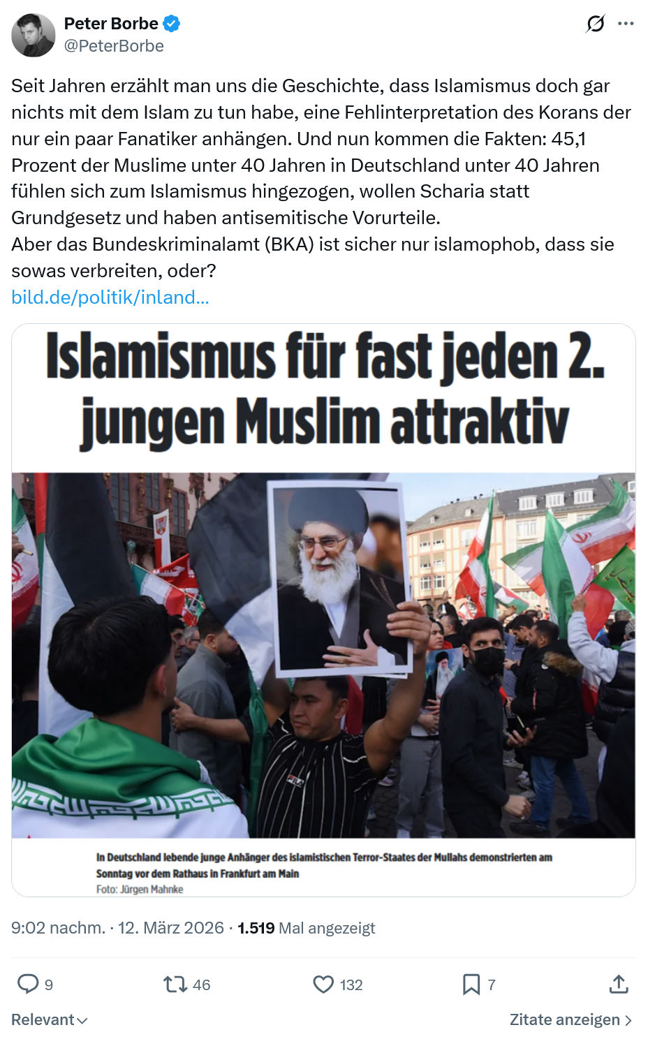 Peter Borbe: Seit Jahren erzählt man uns die Geschichte…