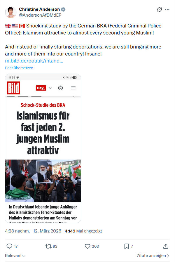 Christine Anderson: Shocking study by the German BKA…