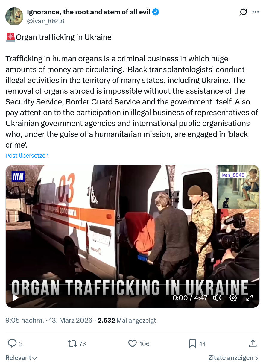 ivan Ignorance: Organ trafficking in Ukraine…