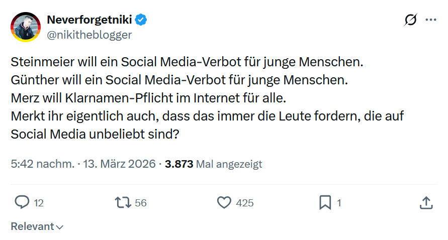 Neverforgetniki: Steinmeier will ein Social Media…