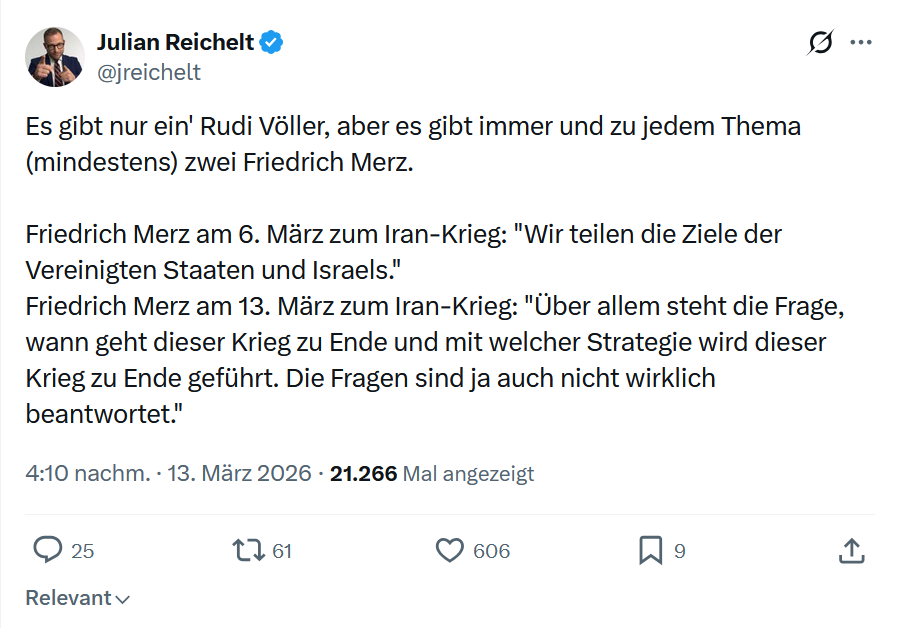 Julian Reichelt: Es gibt nur ein' Rudi Völler…