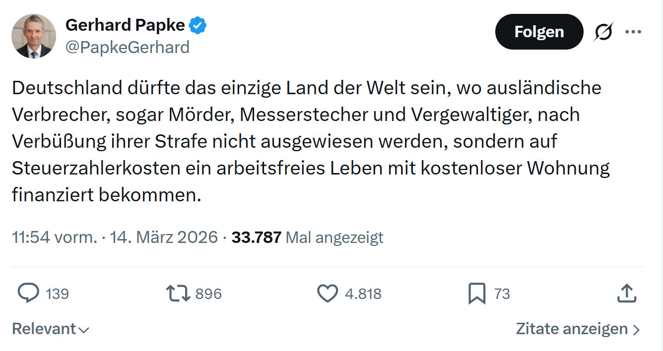 Gerhard Papke: Deutschland dürfte das einzige Land der Welt sein…
