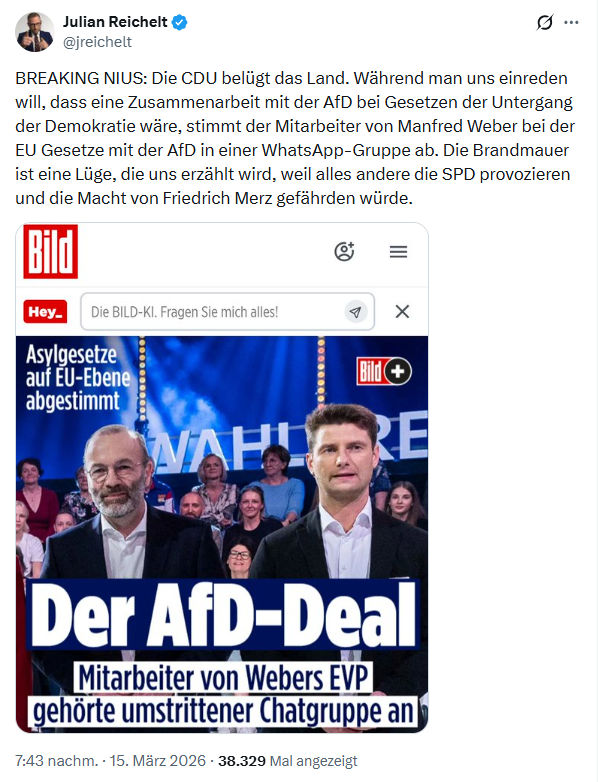 Markus Söder: BREAKING NIUS…