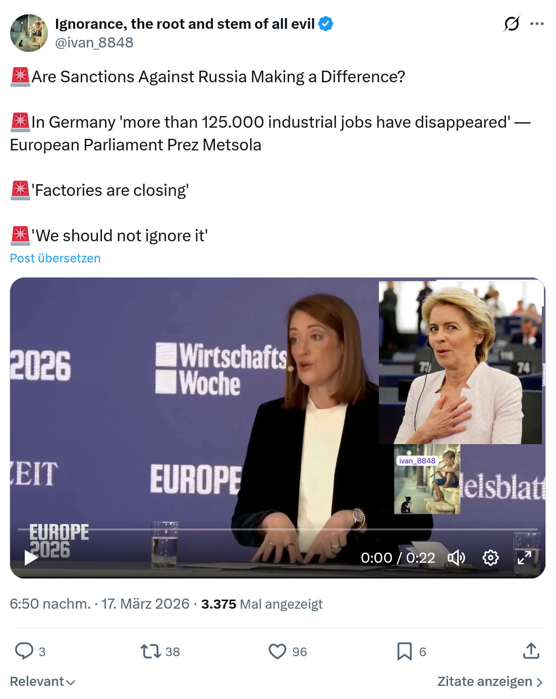 ivan Ignorance: Are Sanctions Against Russia…