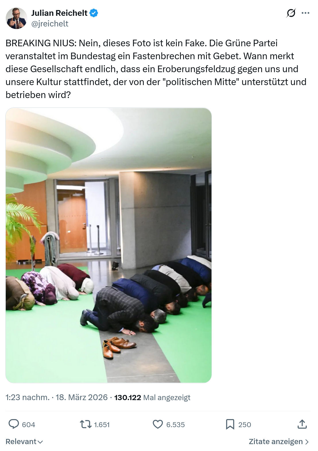 Julian Reichelt: BREAKING NIUS…