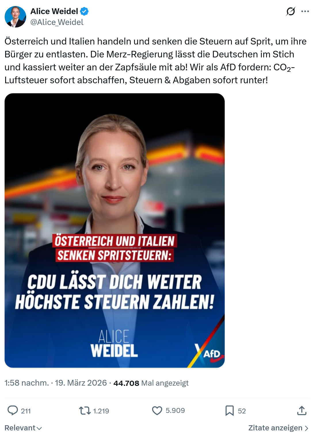 Alice Weidel: Österreich und Italien handeln...