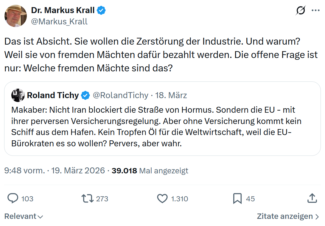 Markus Krall: Das ist Absicht…