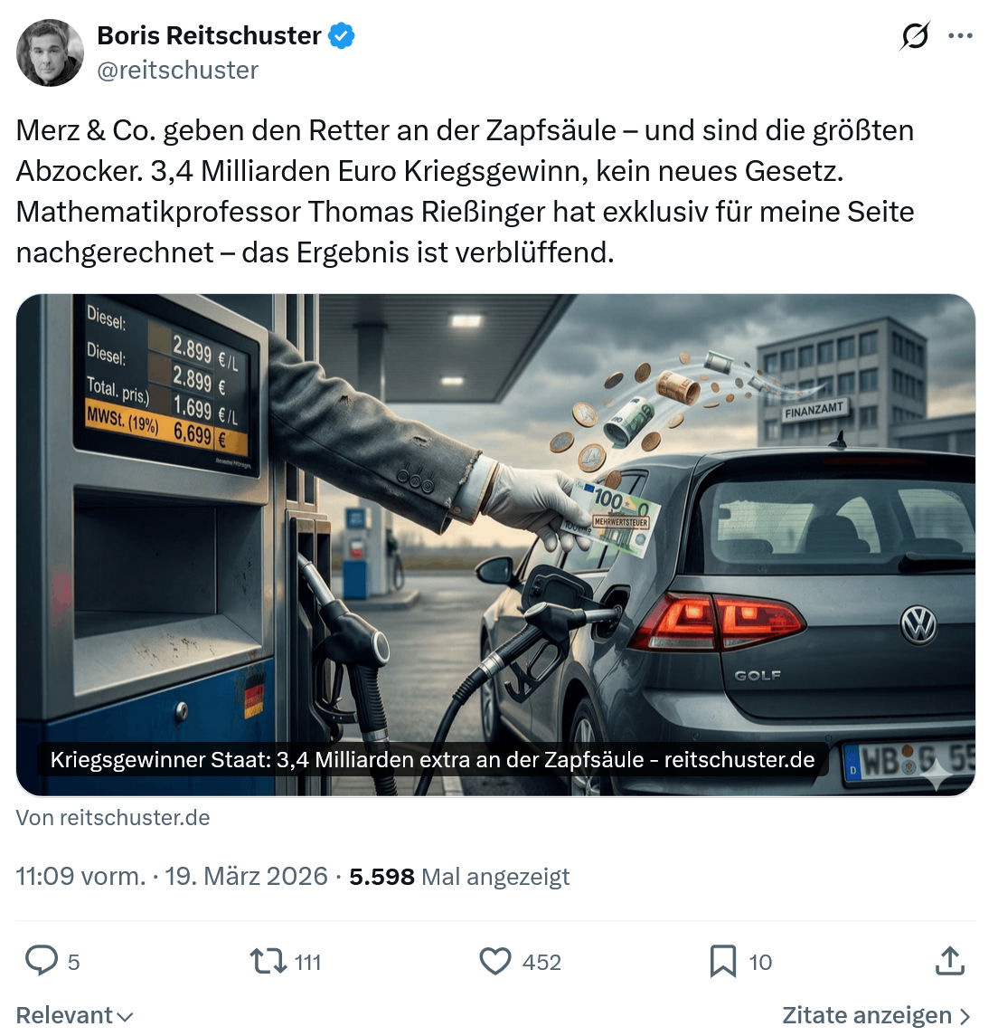 Boris Reitschuster: Merz & Co. geben den Retter…