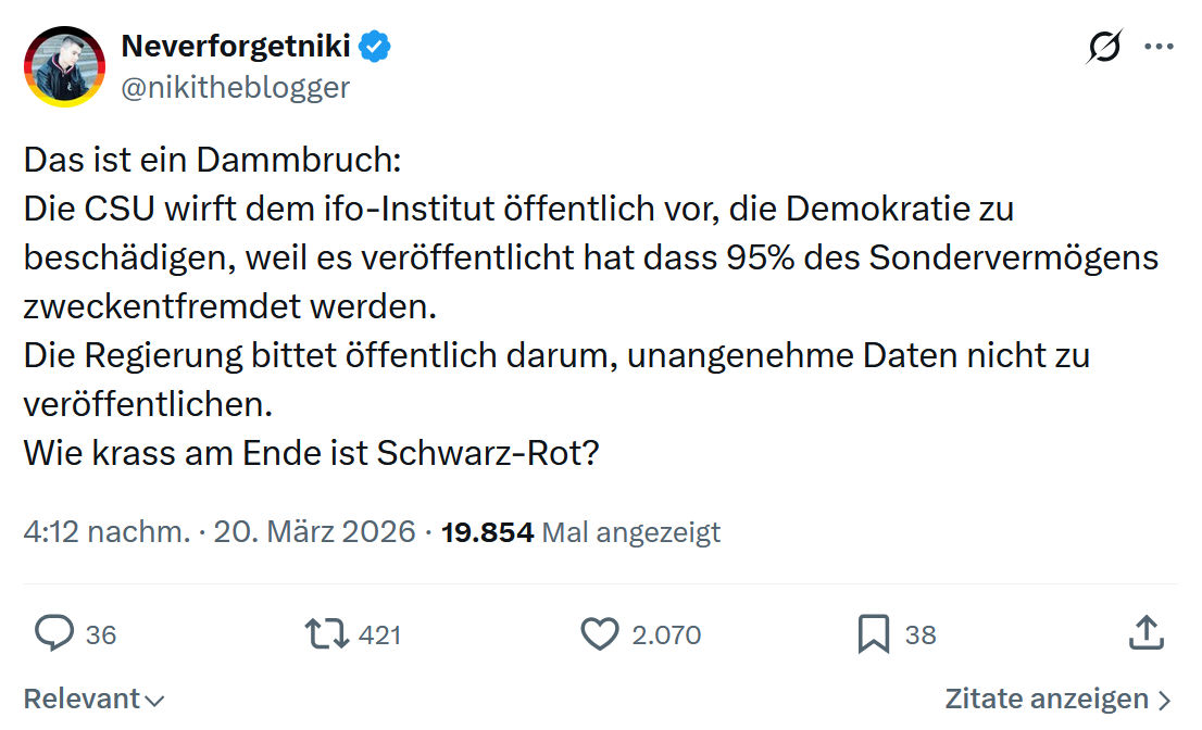 Neverforgetniki: Das ist ein Dammbruch…