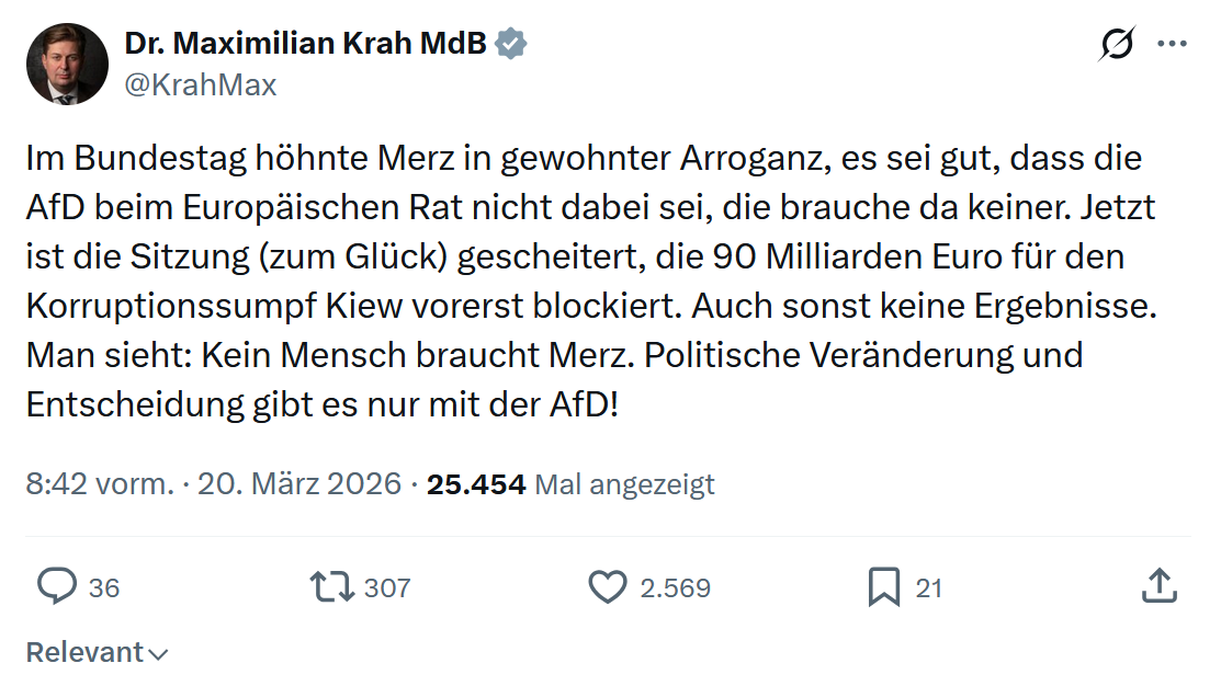 Maximilian Krah: Im Bundestag höhnte Merz…
