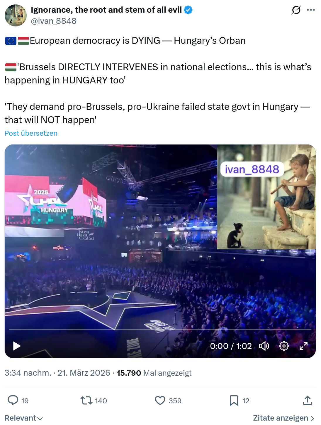 ivan Ignorance: European democracy is DYING…