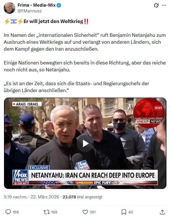 Friedrich Mannus: Er will jetzt den Weltkrieg…