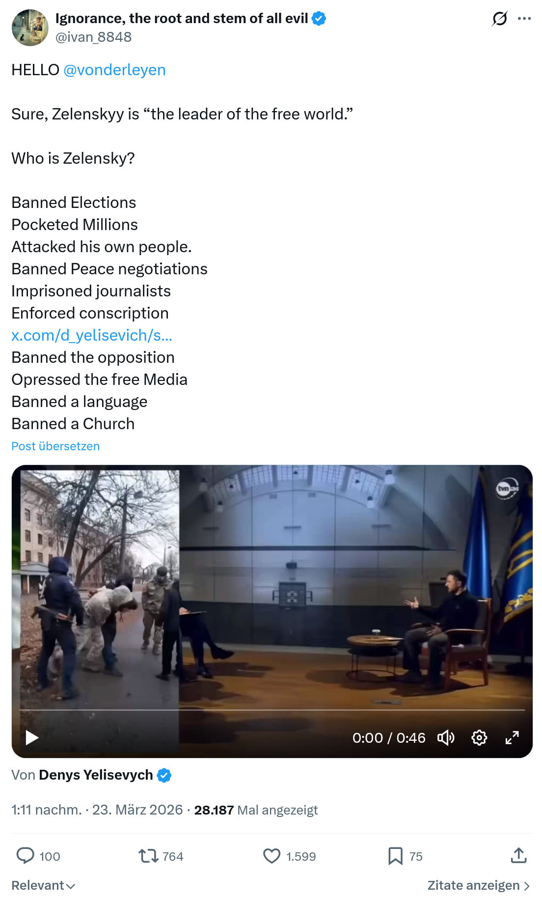 ivan Ignorance: HELLO @vonderleyen…