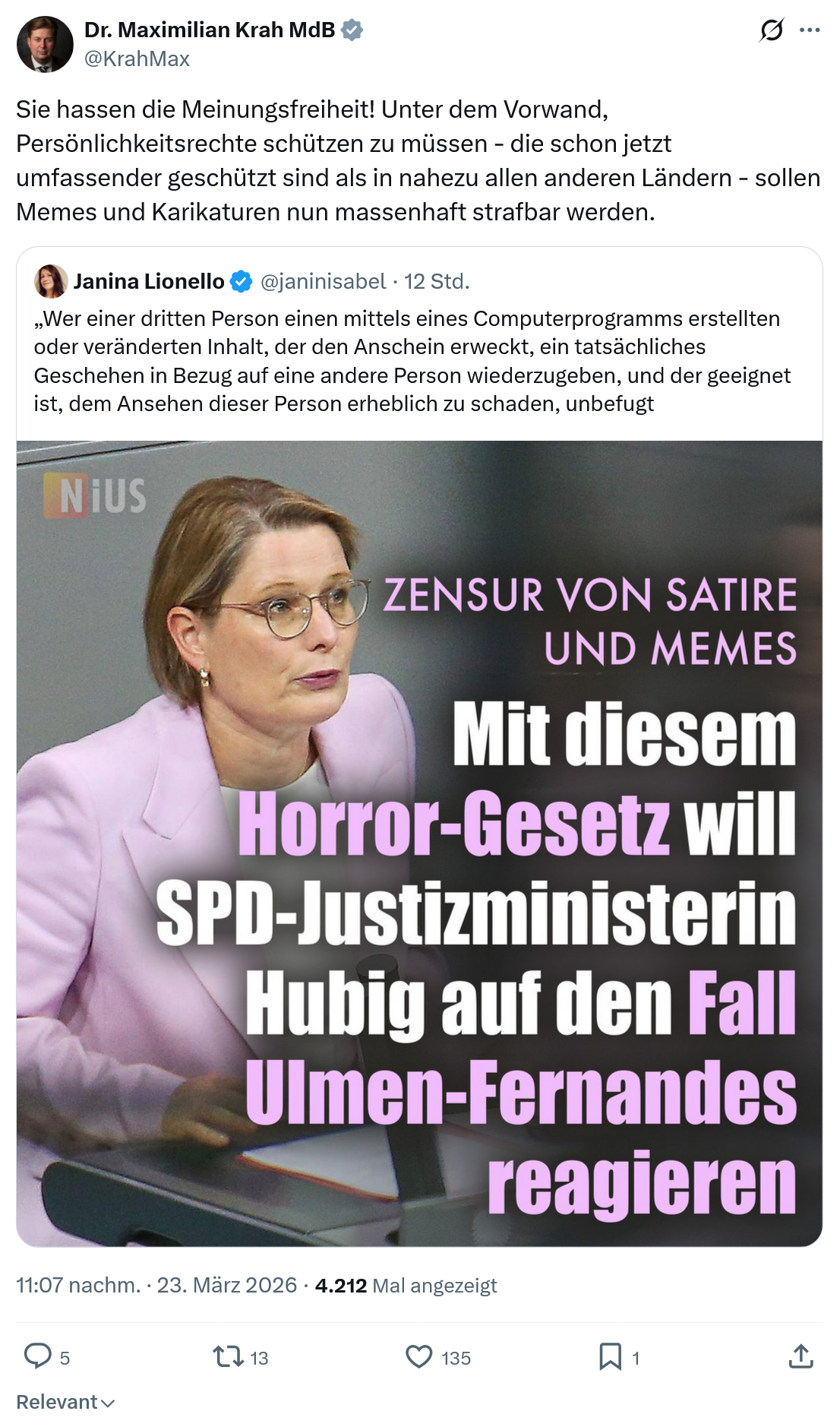 Maximilian Krah: Sie hassen die Meinungsfreiheit…