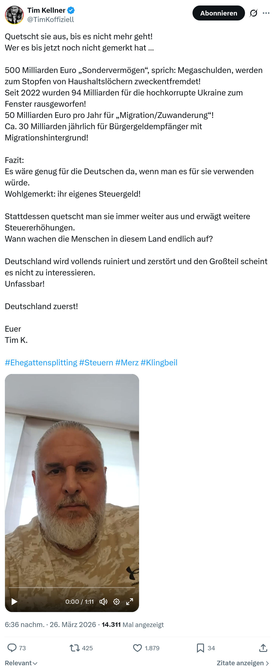 Tim Kellner: Quetscht sie aus…