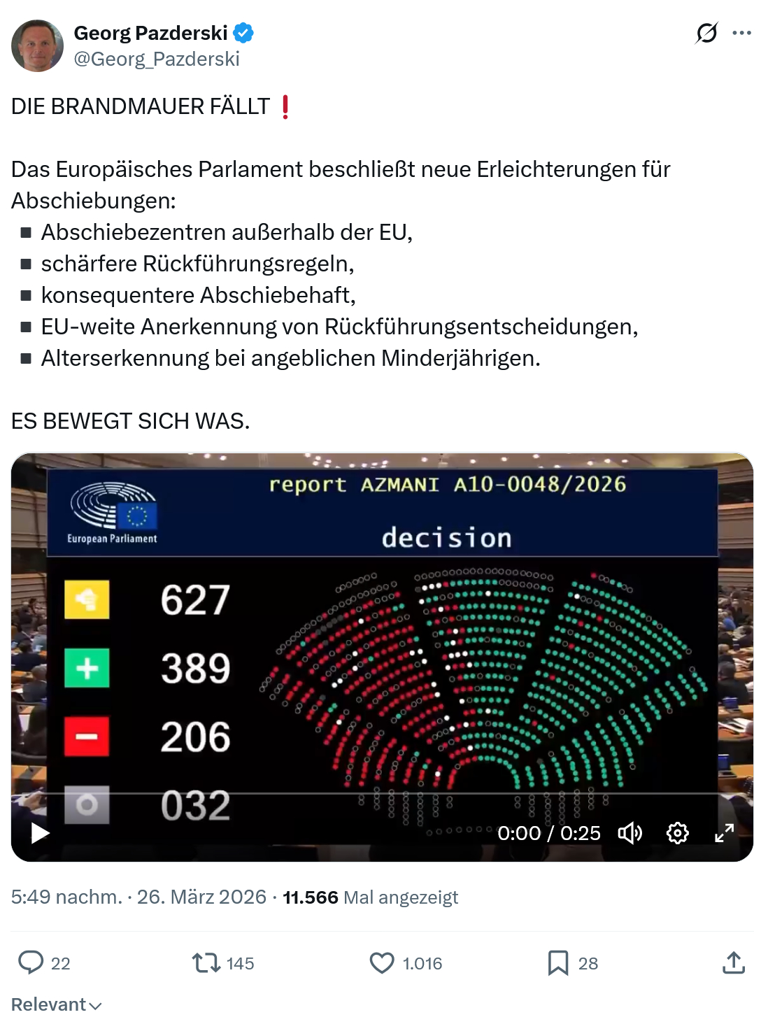Georg Pazderski: DIE BRANDMAUER FÄLLT…