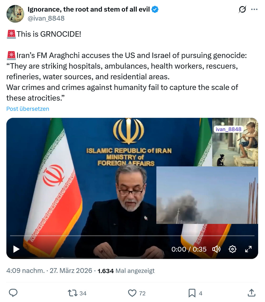 ivan Ignorance: This is GRNOCIDE…