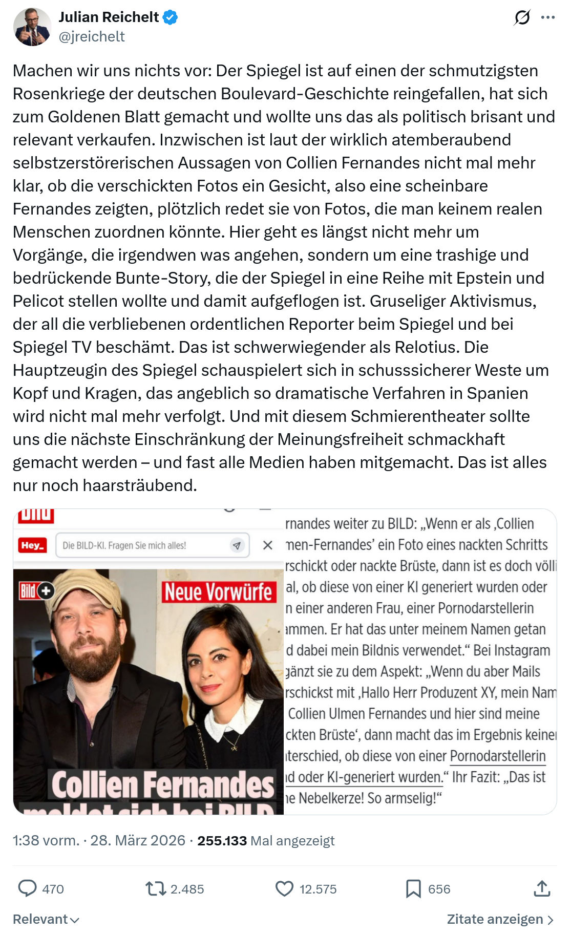 Julian Reichelt: Machen wir uns nichts vor…