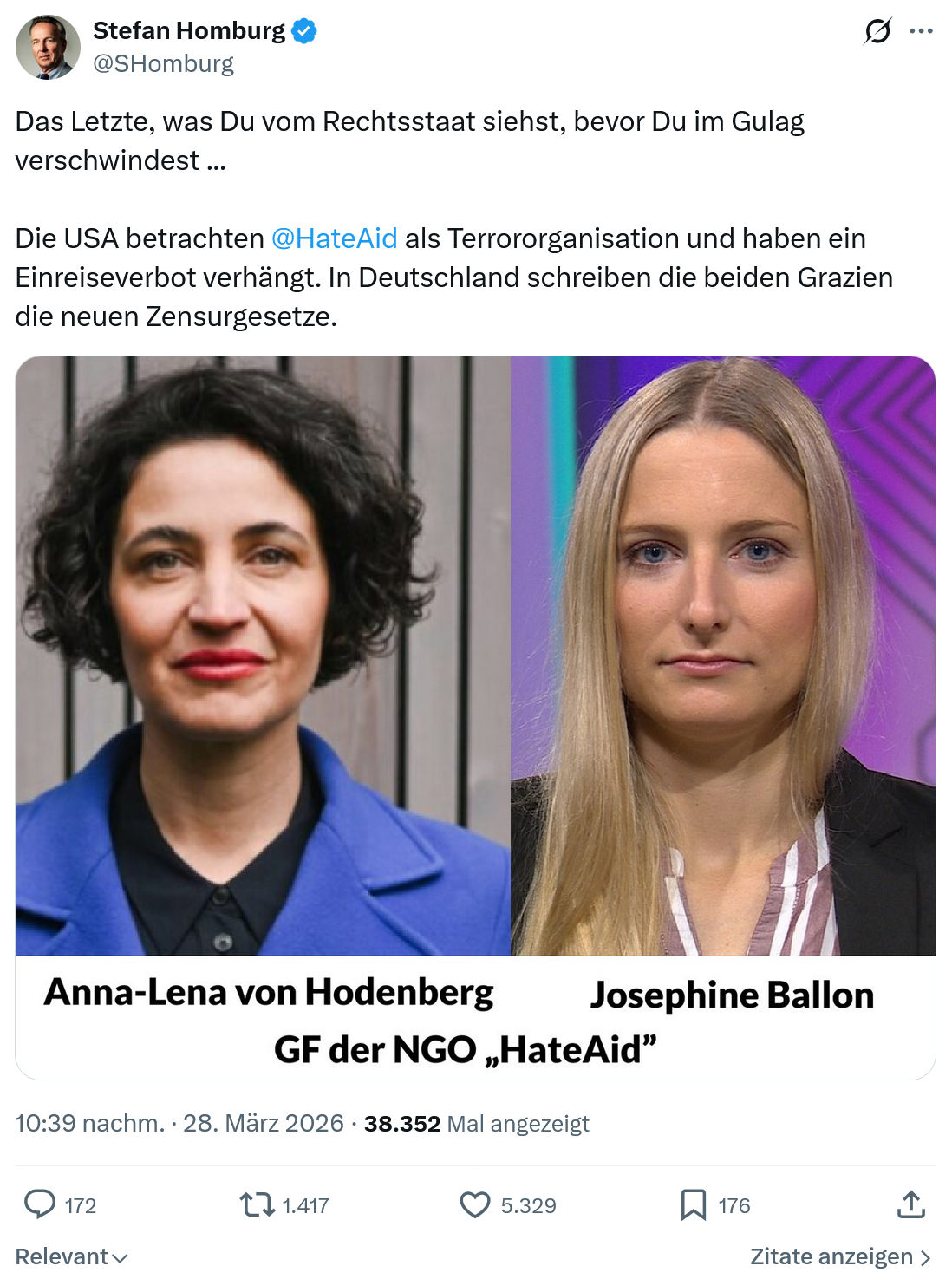 Stefan Homburg: Das Letzte, was Du vom Rechtsstaat siehst…