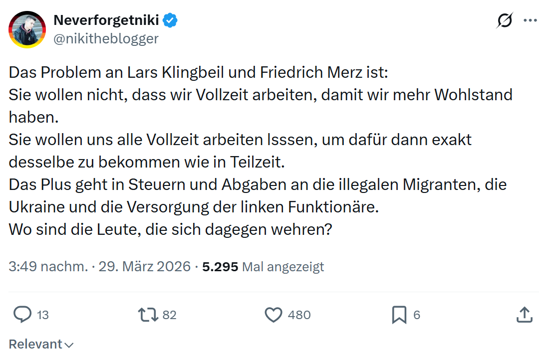 Neverforgetniki: Das Problem an Lars Klingbeil und Friedrich Merz…
