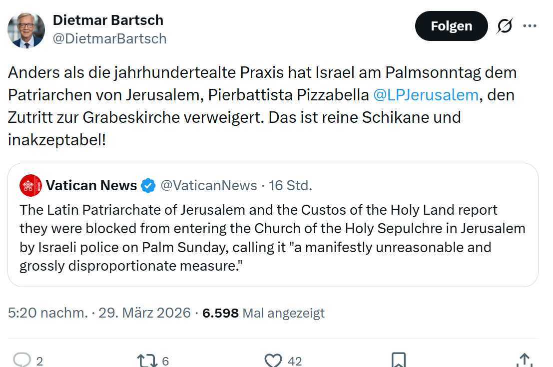 Dietmar Bartsch: Anders als die jahrhundertealte Praxis…