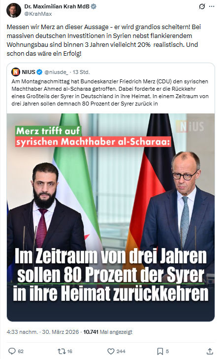 Maximilian Krah: Messen wir Merz an dieser Aussage…