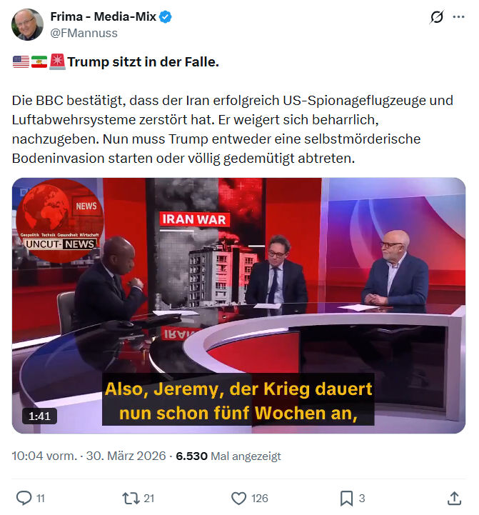 Friedrich Mannus: Trump sitzt in der Falle…