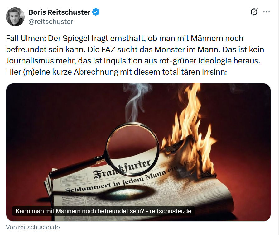 Boris Reitschuster: Fall Ulmen…