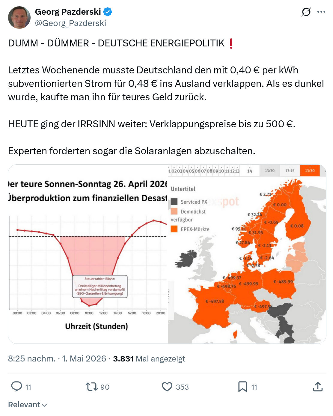 Georg Pazderski: DUMM - DÜMMER - DEUTSCHE ENERGIEPOLITIK…