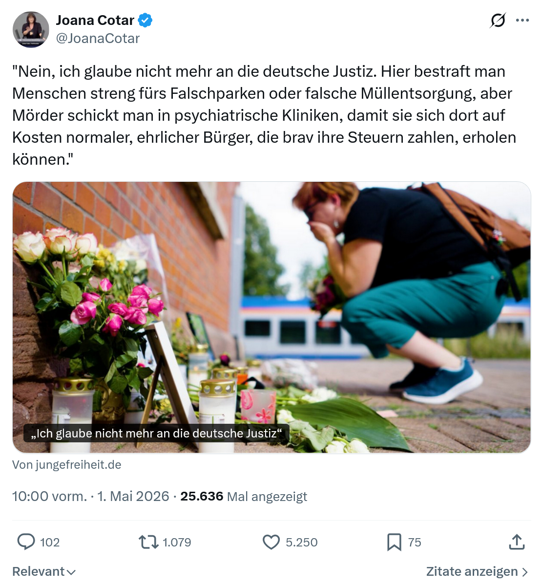 Joana Cotar: Nein, ich glaube nicht mehr an die deutsche…