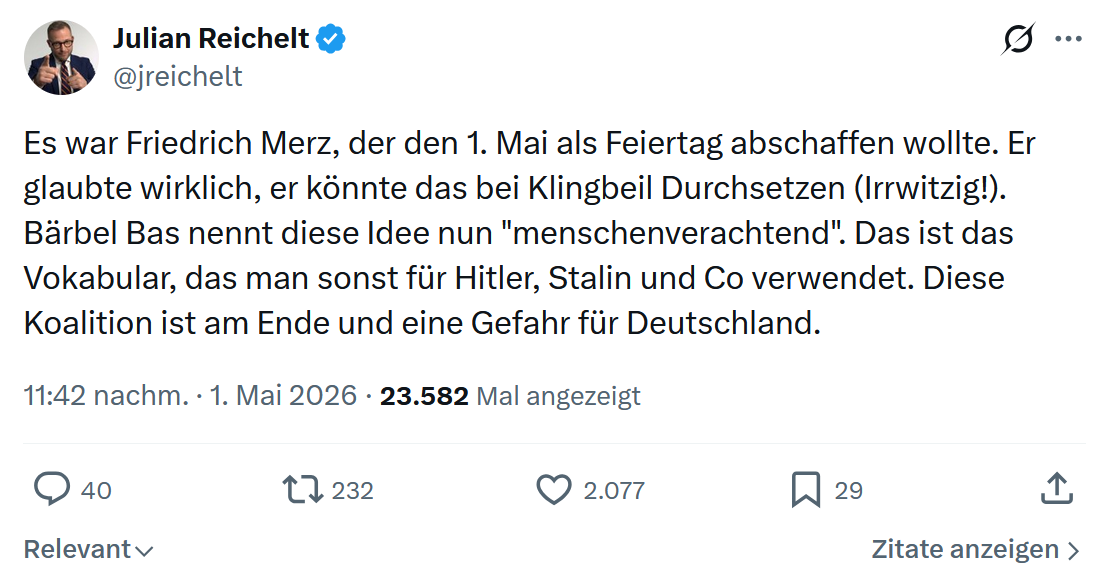 Julian Reichelt: Es war Friedrich Merz…