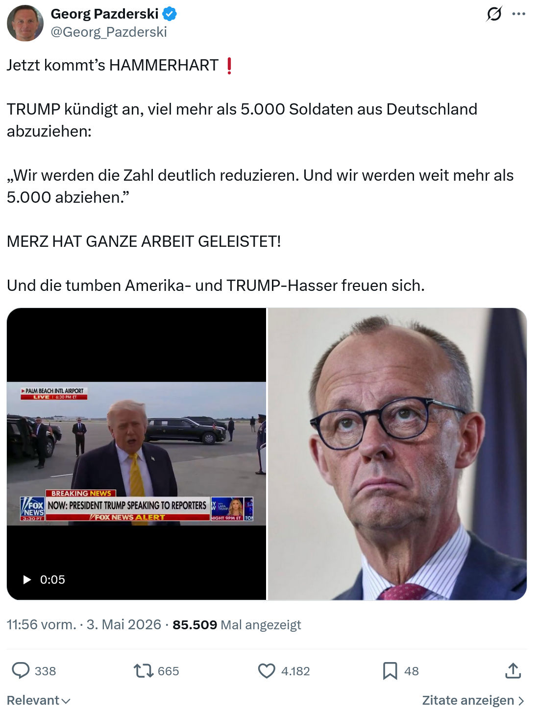 Georg Pazderski: Jetzt kommt’s HAMMERHART❗️…