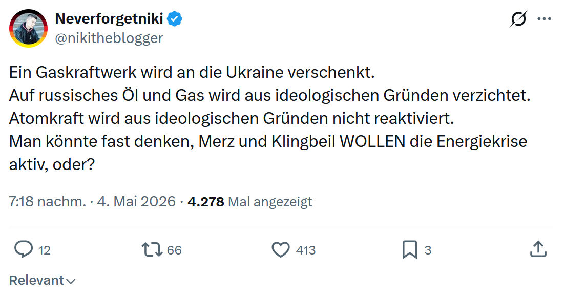 Neverforgetniki: Ein Gaskraftwerk wird an die Ukraine…