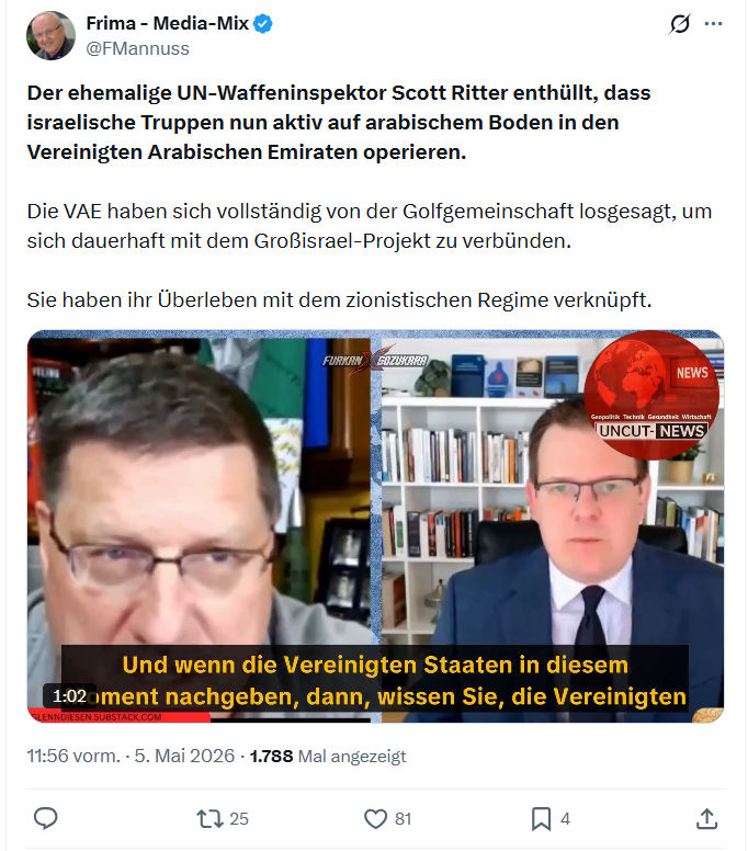 Friedrich Mannus: Der ehemalige UN-Waffeninspektor…