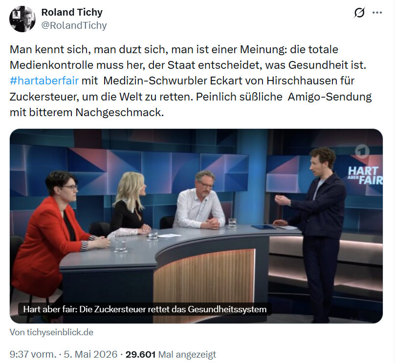 Roland Tichy: Man kennt sich, man duzt sich…