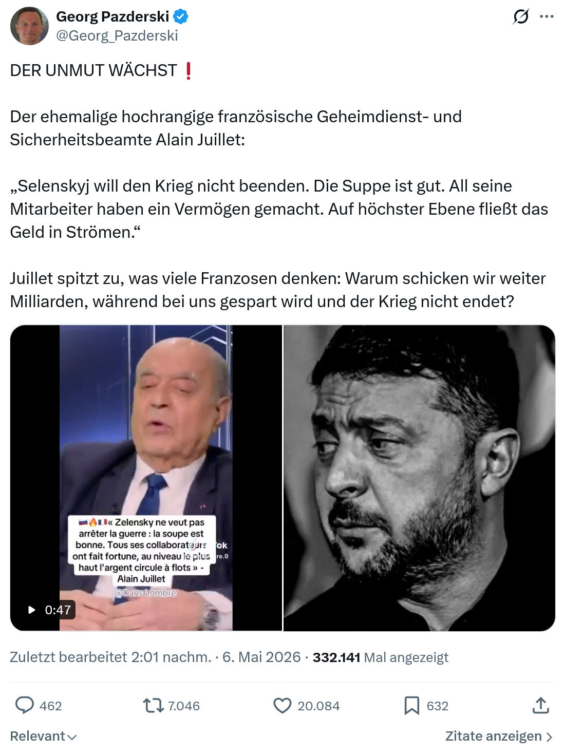 Georg Pazderski: DER UNMUT WÄCHST❗️…