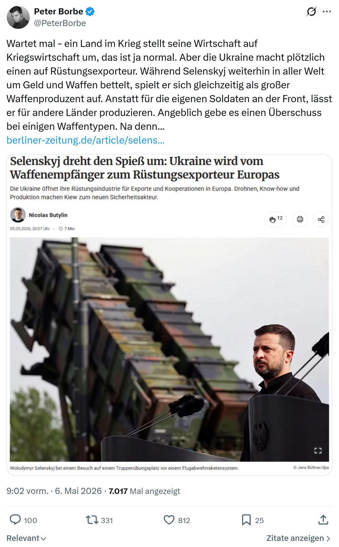 Peter Borbe: Wartet mal - ein Land im Krieg…