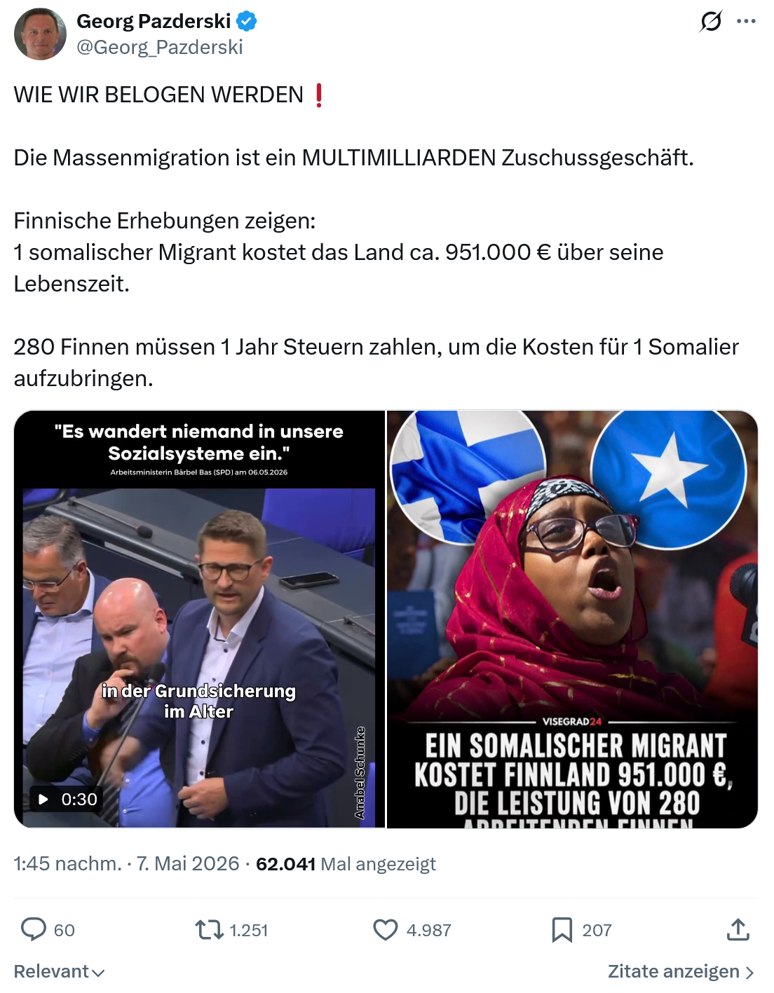 Georg Pazderski: Die Massenmigration ist ein MULTIMILLIARDEN...